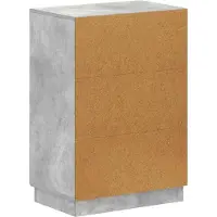 vidaXL Schoenenkast HOORN 59,5 x 39,5 x 87 cm Bewerkt hout Betongrijs