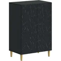 vidaXL Schoenenkast DELFT 59,5 x 39,5 x 90 cm Bewerkt hout Zwart