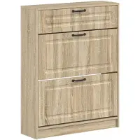 vidaXL Schoenenkast UTRECHT 78 x 24 x 100 cm Bewerkt hout Sonoma Eiken