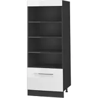 Vicco Keukenrek Fame-Line Wit Hoogglans/Antraciet 60 cm, Model 62229