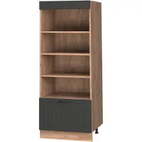 Vicco Keukenrek Fame-Line Donkergrijs/Goudkleurig Eiken 60 cm, Model 62234