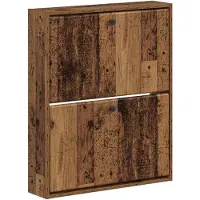 vidaXL Wandgemonteerde Schoenenkast BREDA 71 x 17 x 86 cm Bewerkt hout