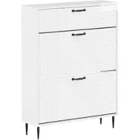 vidaXL Schoenenkast HAARLEM 78 x 24 x 103 cm Bewerkt hout