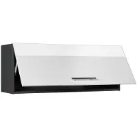 Vicco Hangkast Fame-Line, Wit Hoogglans/Antraciet, 100 cm