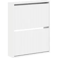 vidaXL Wandgemonteerde Schoenenkast ARNHEM 71 x 17 x 86 cm Wit