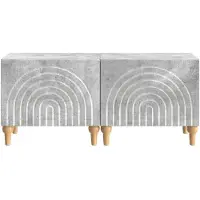 vidaXL TV-kast, betonkleur, houtvezel