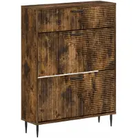 vidaXL Schoenenkast HAARLEM 78 x 24 x 103 cm Bewerkt hout