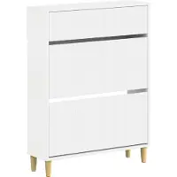 vidaXL Schoenenkast ARNHEM 78 x 24 x 103 cm Bewerkt hout Wit