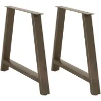 vidaXL Eettafelpoten 2 st A-vormig 90x(72-73) cm staal