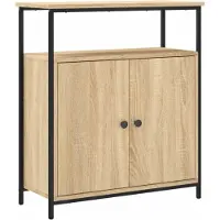 vidaXL Dressoir Sonoma Eiken 70x30x80 cm Bewerkt Hout