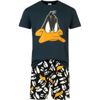 Looney Tunes Pyjama - Insane Duffy Duck - S tot 5XL - voor Mannen - meerkleurig - Maat 4XL