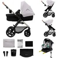 Kinderkraft MOOV2 Kinderwagen, 4-in-1 kinderwagenset tot 22 kg, met autostoeltje I-S