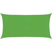 vidaXL Zonneschaduwzeil 2,5 x 6 m HDPE Rechthoekig Lichtgroen