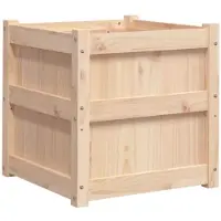 vidaXL Plantenbak 50x50x50 cm massief grenenhout