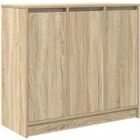 vidaXL Dressoir 85x34x76 cm spaanplaat Sonoma eikenkleurig