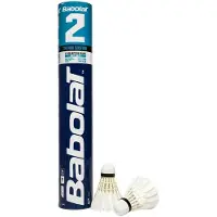Babolat Badminton Shuttle 2 Feather White 77 (Koker van 12)