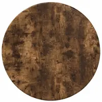 vidaXL Tafelblad Ø 30 x 1,5 cm Rond Bewerkt hout Gerookt eiken