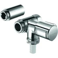 Schell NA-ventiel voor wandbatterij met terugstroombeveiliging, 3/4 inch, verchroomd