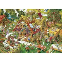 Heye Puzzle Puzzel Funny Farm - Puzzel 1000 stukjes - Kleurrijke boerderijscènes