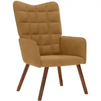 vidaXL Relaxstoel fluweel bruin