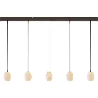 Masterlight Design hanglamp Alta 5-lichts cacao