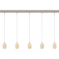 Masterlight Design hanglamp Alta 5-lichts beige terra