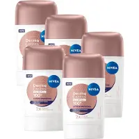 Nivea Derma Control Clinical Ultra Comfort Deodorant Stick - 100u Anti‑transpirantbescherming - Provitamine B5 - Voordeelverpakking - 5x50ml