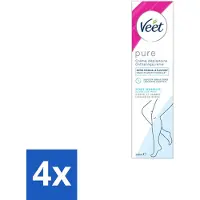 Veet 4 x Minima - Ontharingscrème - Gevoelige Huid - Frisse parfum - 200ml - Ontharingscrème - - Gevoelige Huid - Ontharen - Zachte Huid