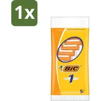 BIC – Scheermesjes – Enkel scheermesje – Wegwerpscheermesjes – 5 scheermesjes - 1 stuk