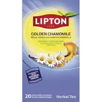 Lipton Herbal Tea Golden Chamomile - 80 Theezakjes - Kruidenthee Gouden Kamille - 4 x 20 Zakjes - Voordeelverpakking