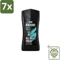 Axe 7 x - 3-in-1 Douchegel - Apollo - Sage & Cedarwood - 250 ml - Grootverpakking - Douchegel - Mannelijke Geur - 3-in-1 - Lichaam En Gezicht - Gezicht En Haar