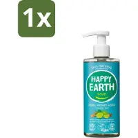 Happy Earth 1 x – Handzeep – 100% Natuurlijk Cedar Lime – 300 ml - Natuurlijke Handzeep - Vegan Handzeep - Antibacteriële Handzeep - Ceder Lime Handzeep - Handzeep Met Essentiële Oliën