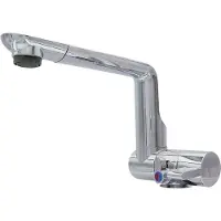 Comet Eengreepsmengkraan Arona 12V Ø27 mm chroom uitloop 160 mm