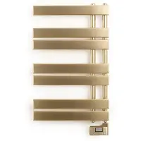 Create - 400W elektrisch olie handdoekenrek - Geborsteld goud - WARM TOWEL MODERN
