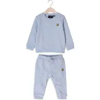 Lyle & Scott Jongens Truien & Vesten Crew Neck & Jogger Set - Lichtblauw - Maat 86/92