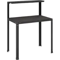 vidaXL Planttafel 60 x 50 x 104 cm Gepoedercoat staal Zwart