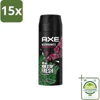 Axe 15 x - Deodorant Bodyspray - 48hrs Fresh - Wild Bergamot & Pink Pepper - 150 ml - Grootverpakking - 48 Uur Deodorant - Deodorant Spray - Deodorant - Bergamot Deodorant - Roze Peper Deodorant