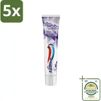 Aquafresh 5 x - Tandpasta - Whitening - Stralend Witte Tanden - 100 ml - Grootverpakking - Tandpasta Whitening - Stralende Tanden - Witte Tanden - Frisse Adem - Tandplak Verwijderen