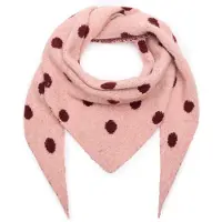 Manfield - Dames - Roze sjaal met stippen - Maat 1