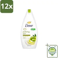 Dove Protecting Care - Douchegel - Olijfolie - Sulfaatvrij - 450 ml - Voordeelverpakking - 12 stuks - douchegel - Olijfolie douchegel