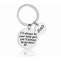 INF Sleutelhanger voor papa RVS Zilver