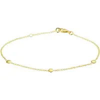 Marie-Celeste Armband Rondjes 1,2 mm 17 + 2 cm - Goud