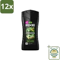 Axe - 3-in-1 Douchegel - Wild Mojito & Cedarwood - 12hrs Long Lasting Scent - 250 ml - Voordeelverpakking - 12 stuks - - Wild Mojito