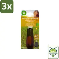 Air Wick 3 x Essential Mist - Navulling - Happiness - Ananas & Wilde Munt - 20ml - Grootverpakking - - Geurverspreider - Essentiële Oliën - Ananas - Munt
