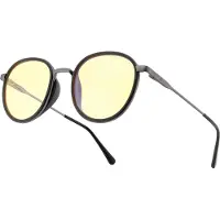 Gunnar x Tomb Raider - Croft - Computerbril - Blauw Licht Bril - Zonnebril - Neutral Focus - 0.0 Sterkte - Amber/Sun Shift - Metal Inro