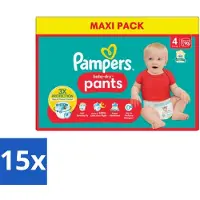 Pampers - Baby-Dry Pants - Luierbroekjes - Maat 4 (9-15 kg) - Extra Droog - 90 Luiers - Bulkverpakking - 15 stuks