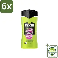 Axe - 3-in-1 Douchegel - Epic Fresh - Grapefruit & Tropical Pineapple - Fresh Boost - 250 ml - Voordeelverpakking - 6 stuks - Douchegel - 3-in-1