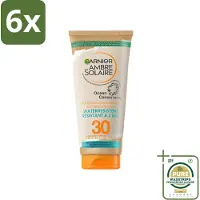 Garnier - Ambre Solaire - Waterresistente Beschermende Zonnebrandmelk - SPF 30 - 175 ml - Voordeelverpakking - 6 stuks - SPF 30 - Waterresistent