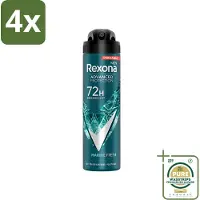 Rexona Men - Deodorant Spray - Advanced Protection - Marine Fresh - Anti-Transpirant & Perspirant - 150ml - Voordeelverpakking - 4 stuks - Marine Geur - Zweetbescherming