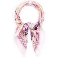 Gimme sjaaltje -roze/paars -70 cm bij 70cm-voor om de hals of in het haar -prachtige kleurige print -bandana